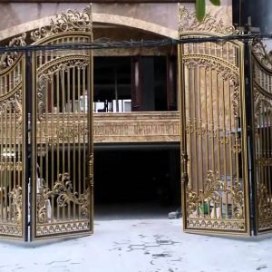 Mẫu cửa cổng sắt tự động 04